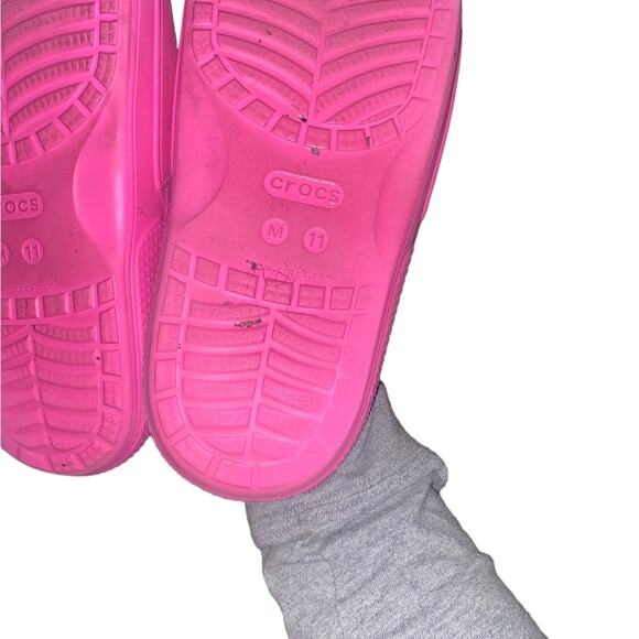 Crocs pink slides size 11 - Picture 2 of 7